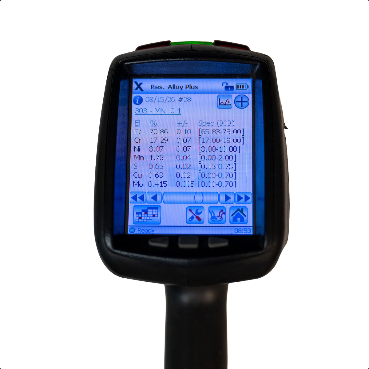 Certified Pre-Owned Olympus DELTA DPO-2000 Handheld XRF – Alloy Plus