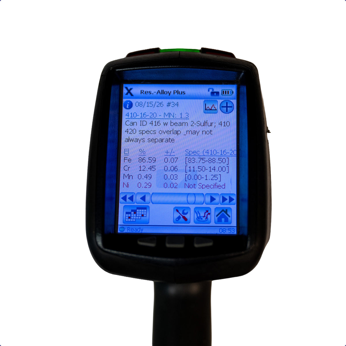 Certified Pre-Owned Olympus DELTA DPO-2000 Handheld XRF – Alloy Plus