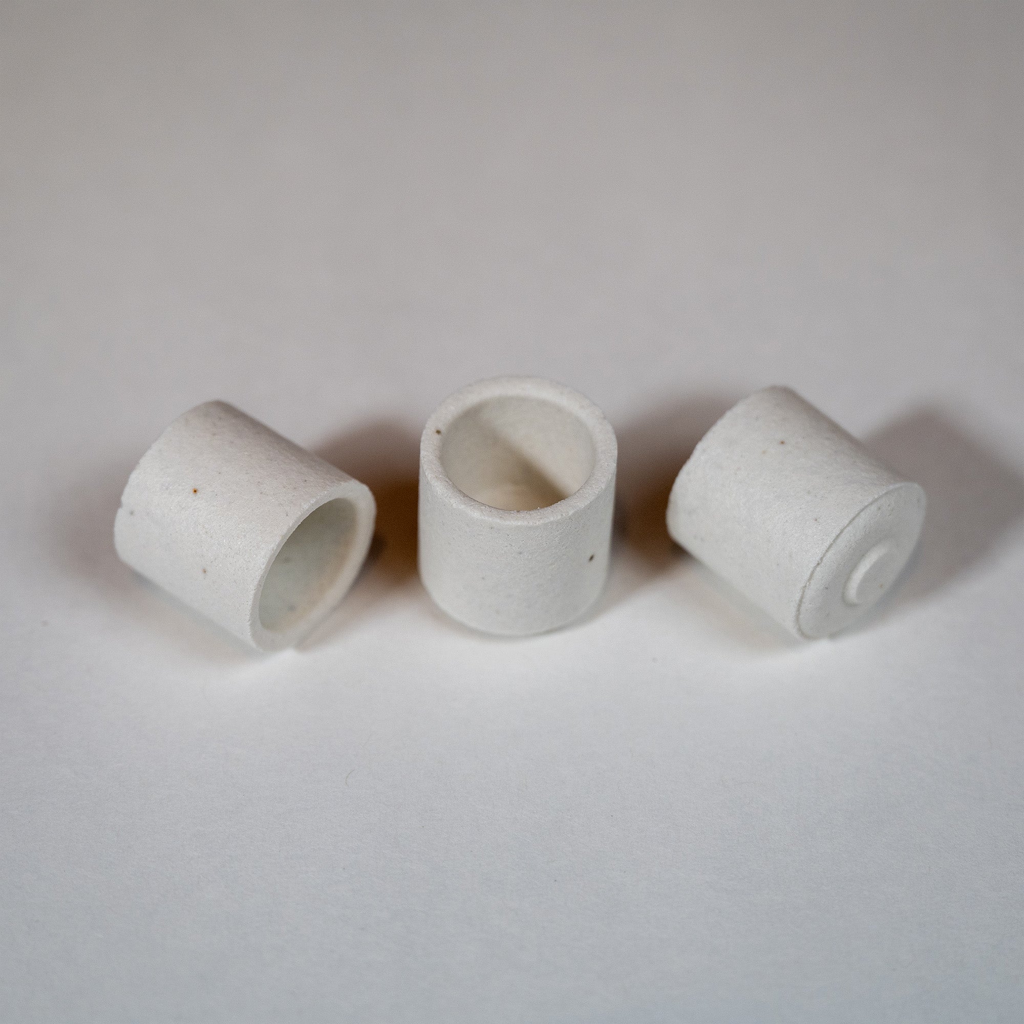 Crucibles for your LECO CS844 Carbon Sulfur Analyzer showing 3 views Part Number 528-050 C844 S844 S844ES CS844ES