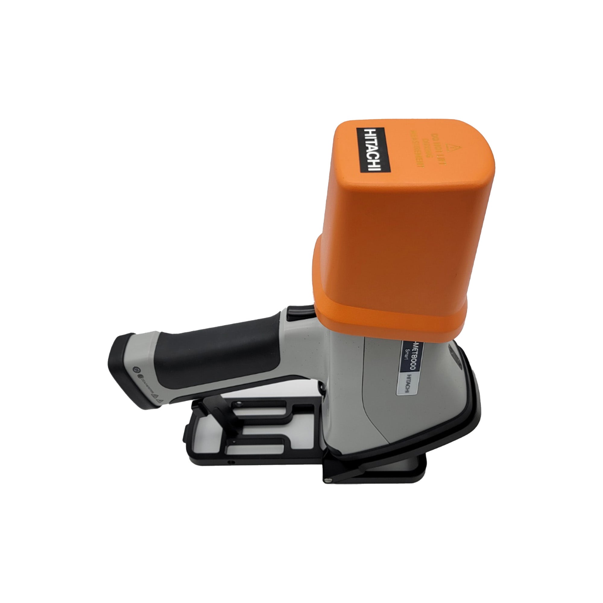 Hitachi X-MET8000 Light Stand and Safety Shield Setup Showing Complete Setup with Closed Safety Shield