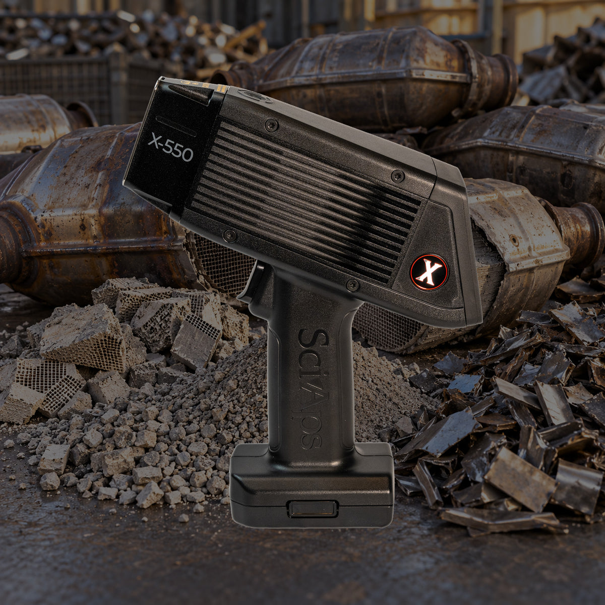 SciAps X-550 Handheld XRF Analyzer for Catalytic Converter Recycling