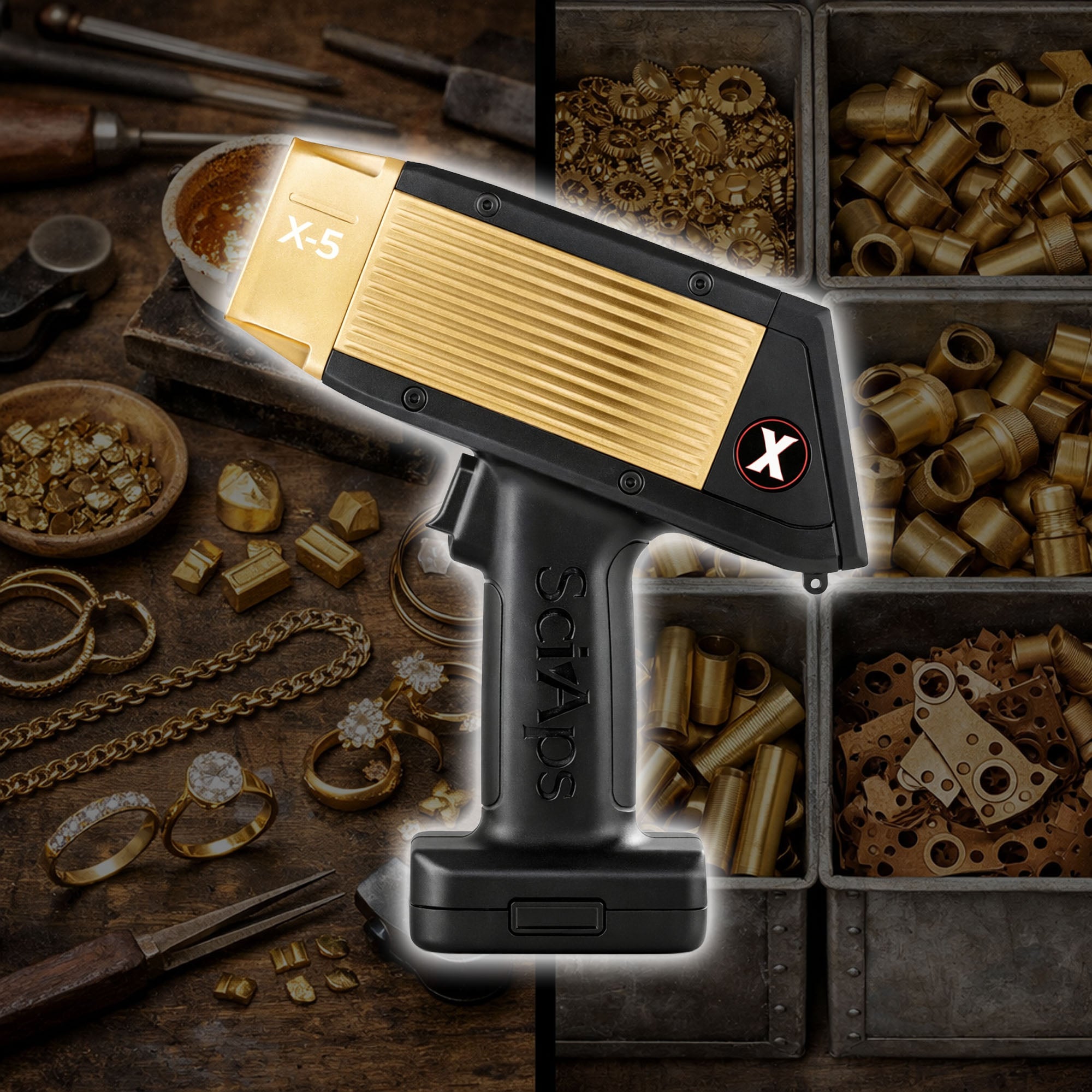 SciAps X-5 Handheld XRF Analyzer Configured for scrap metal, precious metals request a quote