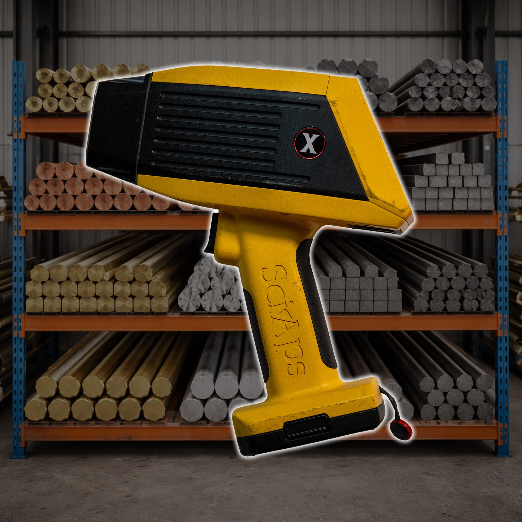 SciAps X-200 Handheld XRF Analyzer Configured for scrap metal recycling