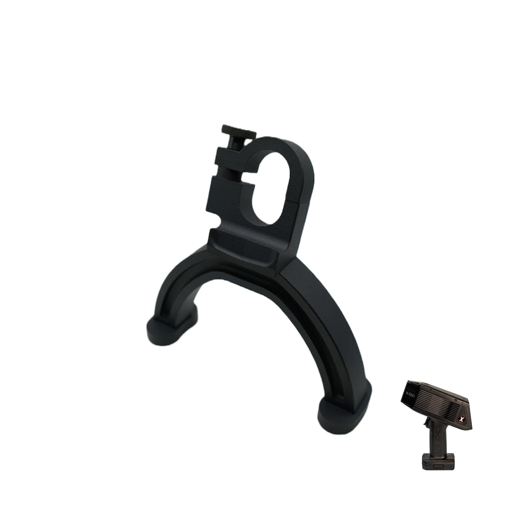 SciAps X-550 Soil Foot which stands up the SciAps X550 for hands free field analysis