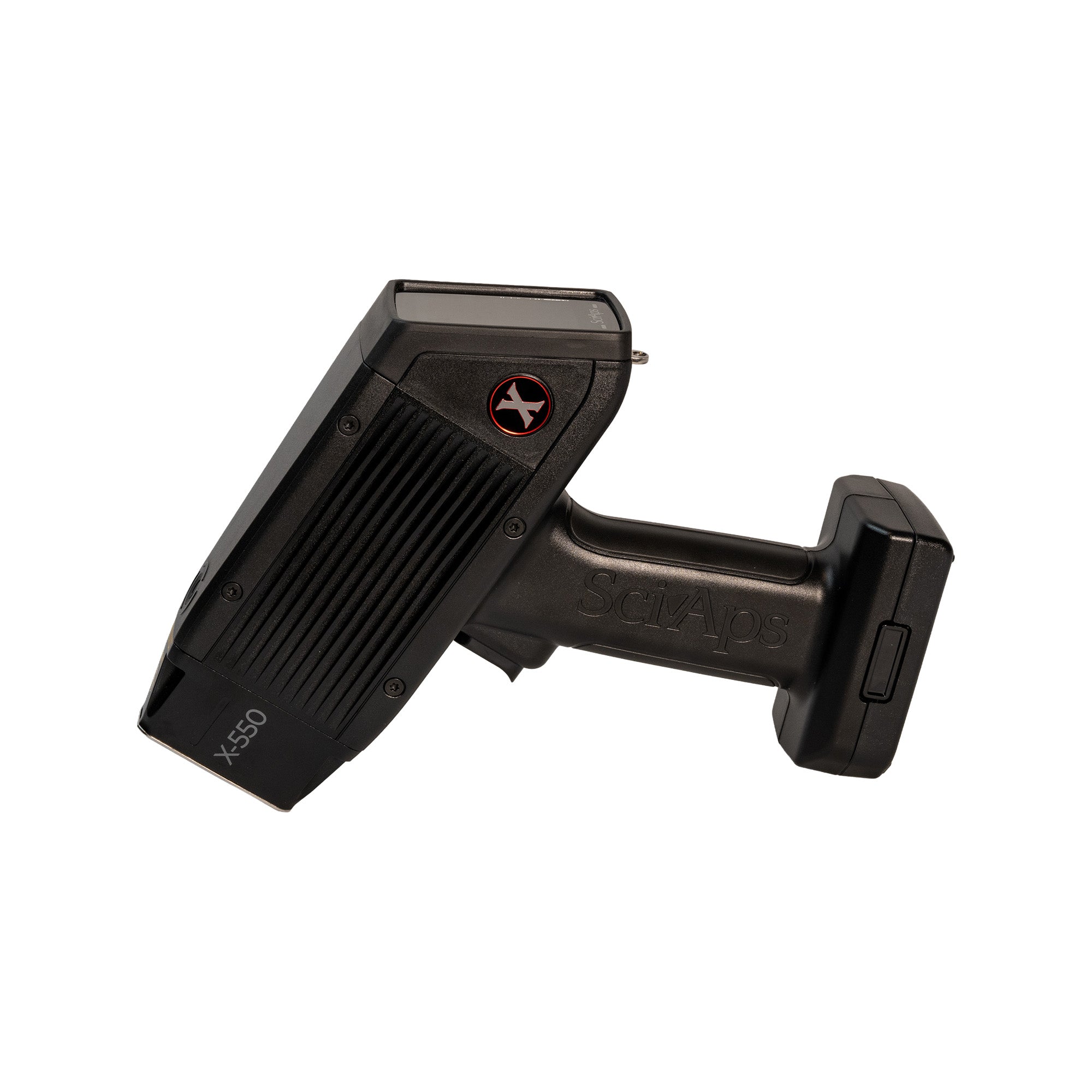 SciAps X550 showing the down position when set on a surface