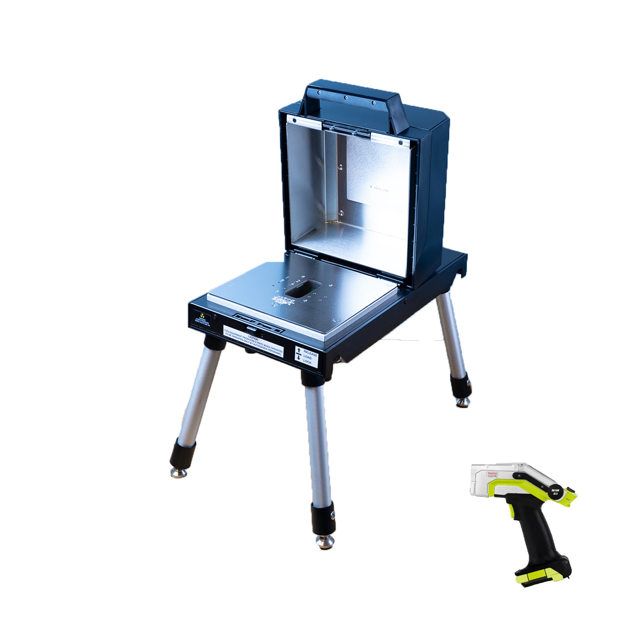 Authentic Thermo Scientific Niton XL5 Portable Test Stand ISO Sample Chamber Open Part Number 800-02221 or PN 580-08201