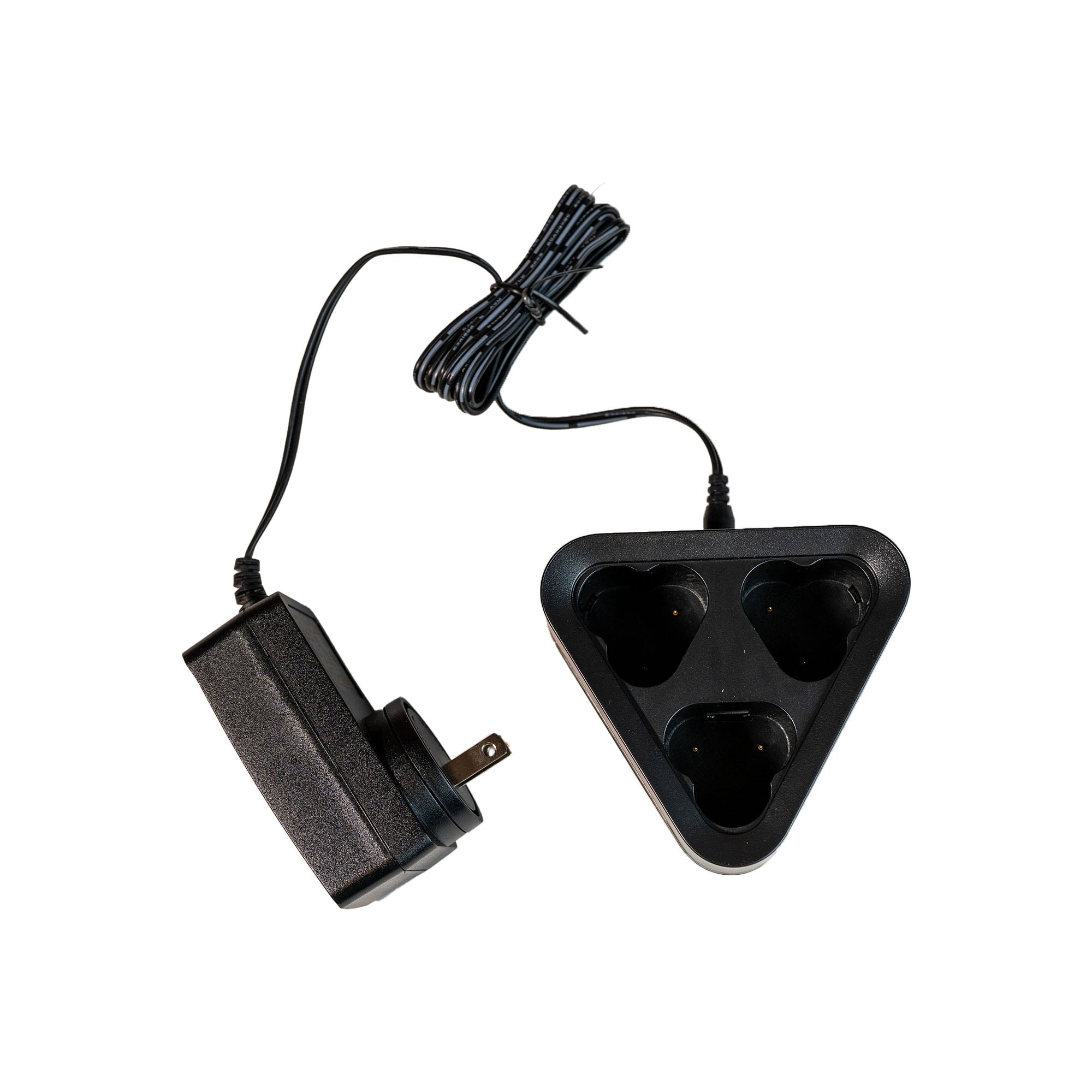 Viken Detection Pb200 Three Bay Battery Charger Part Number MH-VKC3 for NiMH Battery Packs showing power supply unit with USA wall plug