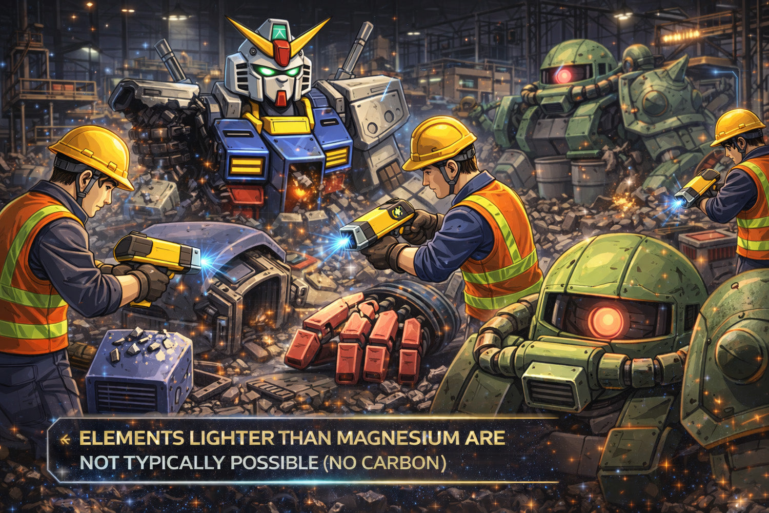 Handheld XRF being used on scrap metal application