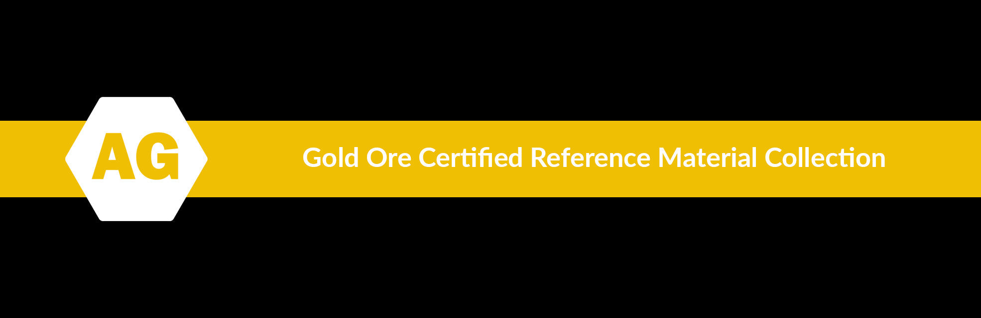 Gold Ore Certified Reference Material Collection Banner for Mining and Mineral Exploration