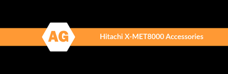 Hitachi X-MET8000 Accessories Collection Banner includes batteries battery chargers and xrf windows