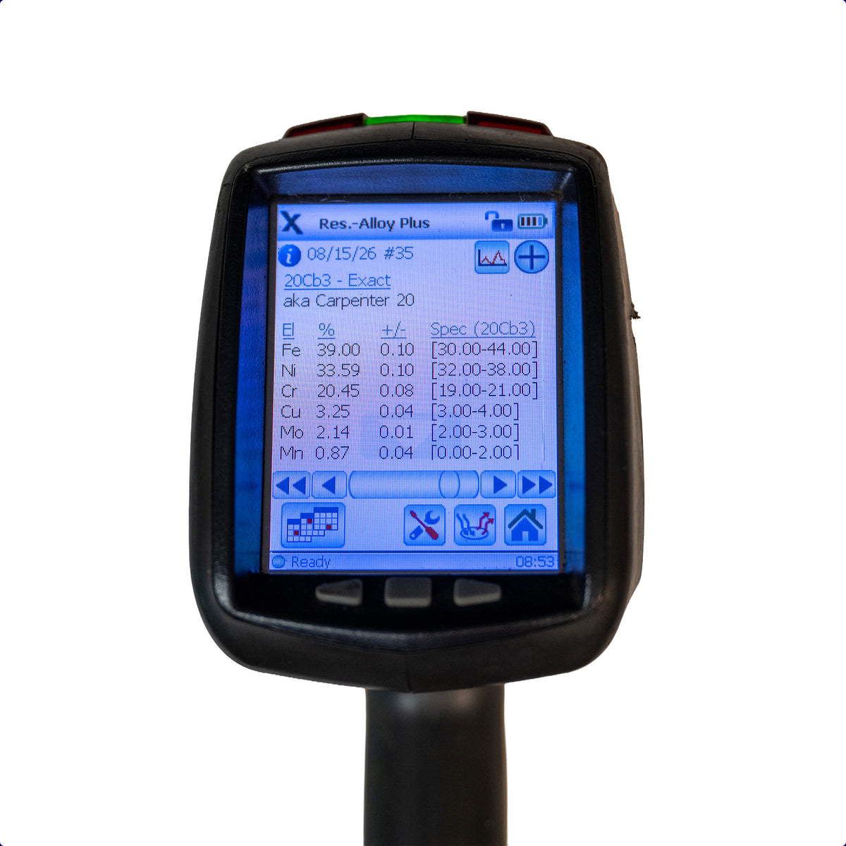 Certified Pre-Owned Olympus DELTA DPO-2000 Handheld XRF – Alloy Plus