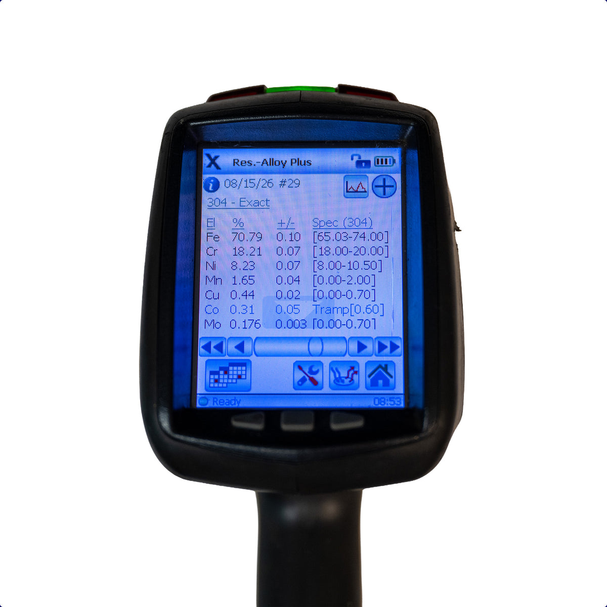 Certified Pre-Owned Olympus DELTA DPO-2000 Handheld XRF – Alloy Plus