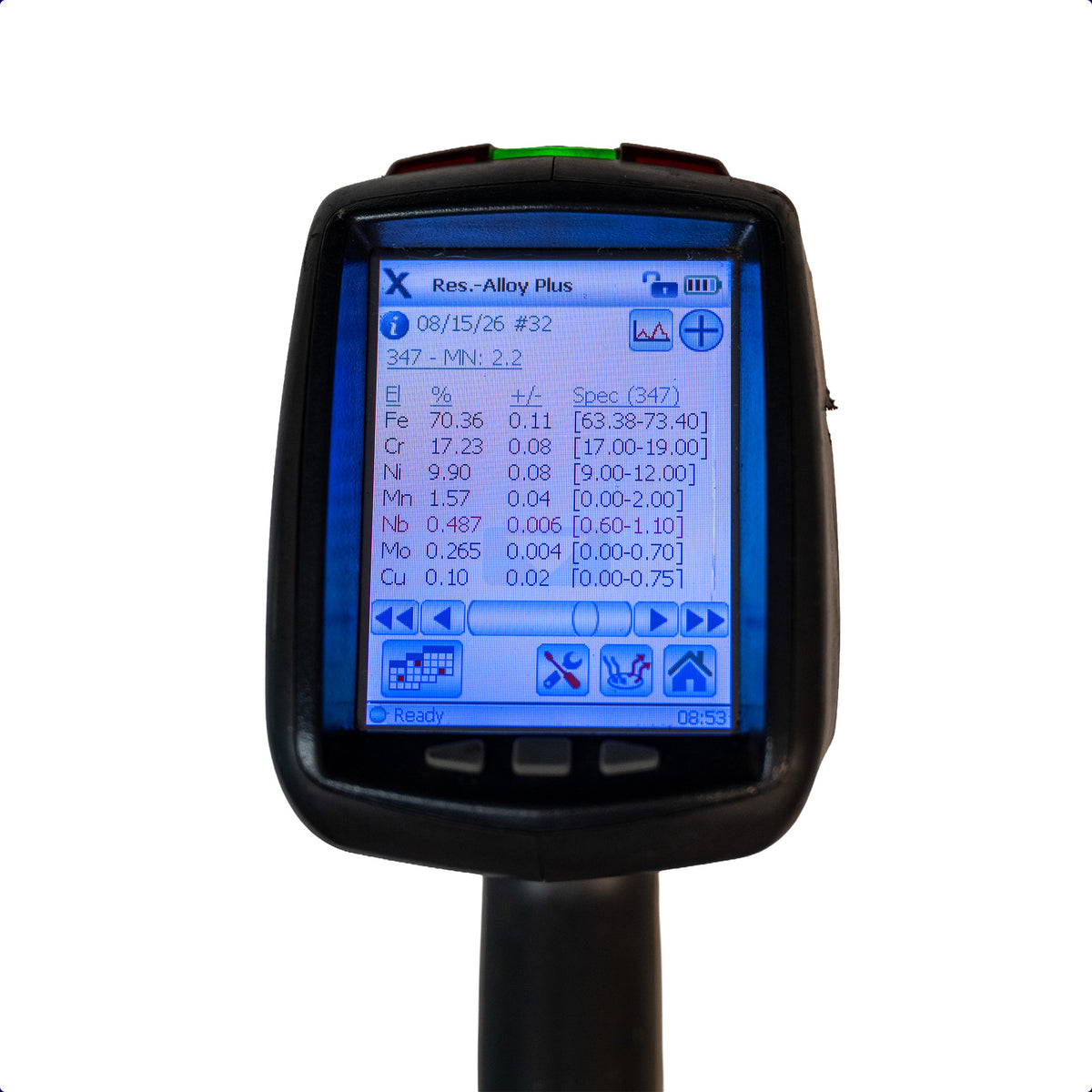 Certified Pre-Owned Olympus DELTA DPO-2000 Handheld XRF – Alloy Plus