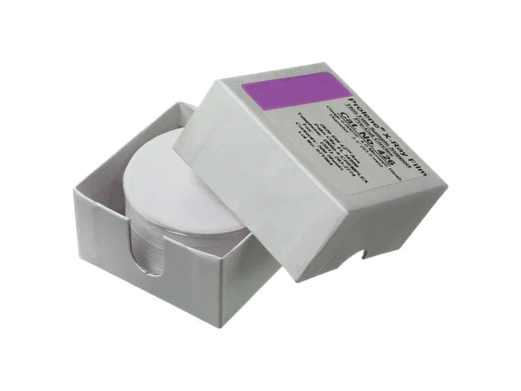Thermo Scientific ARL QUANTX Prolene Film precut circles 4 micron for EDXRF or XRF Applications films in box