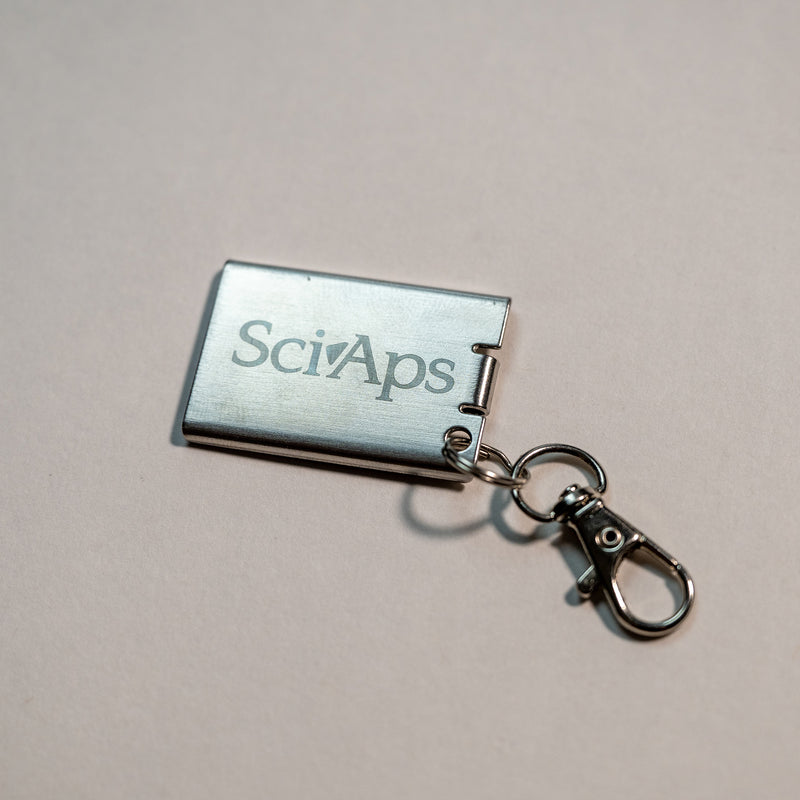 SciAps 316 Check Sample Keychain Front View for SciAps X-Series Handheld XRF including X5 X50 X200 X505 X550 and X550Pb