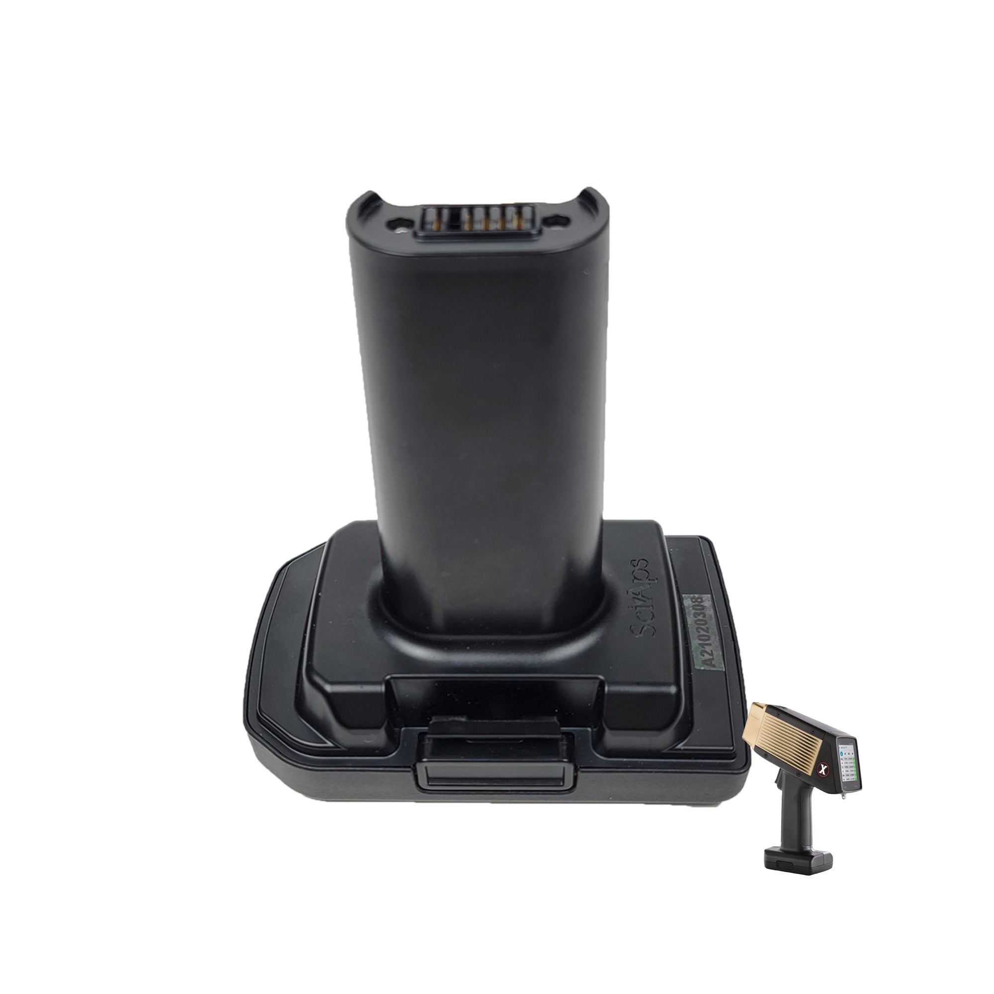 Side view of replacement battery for Gemoro XRF Pro Precious Metals Analyzer