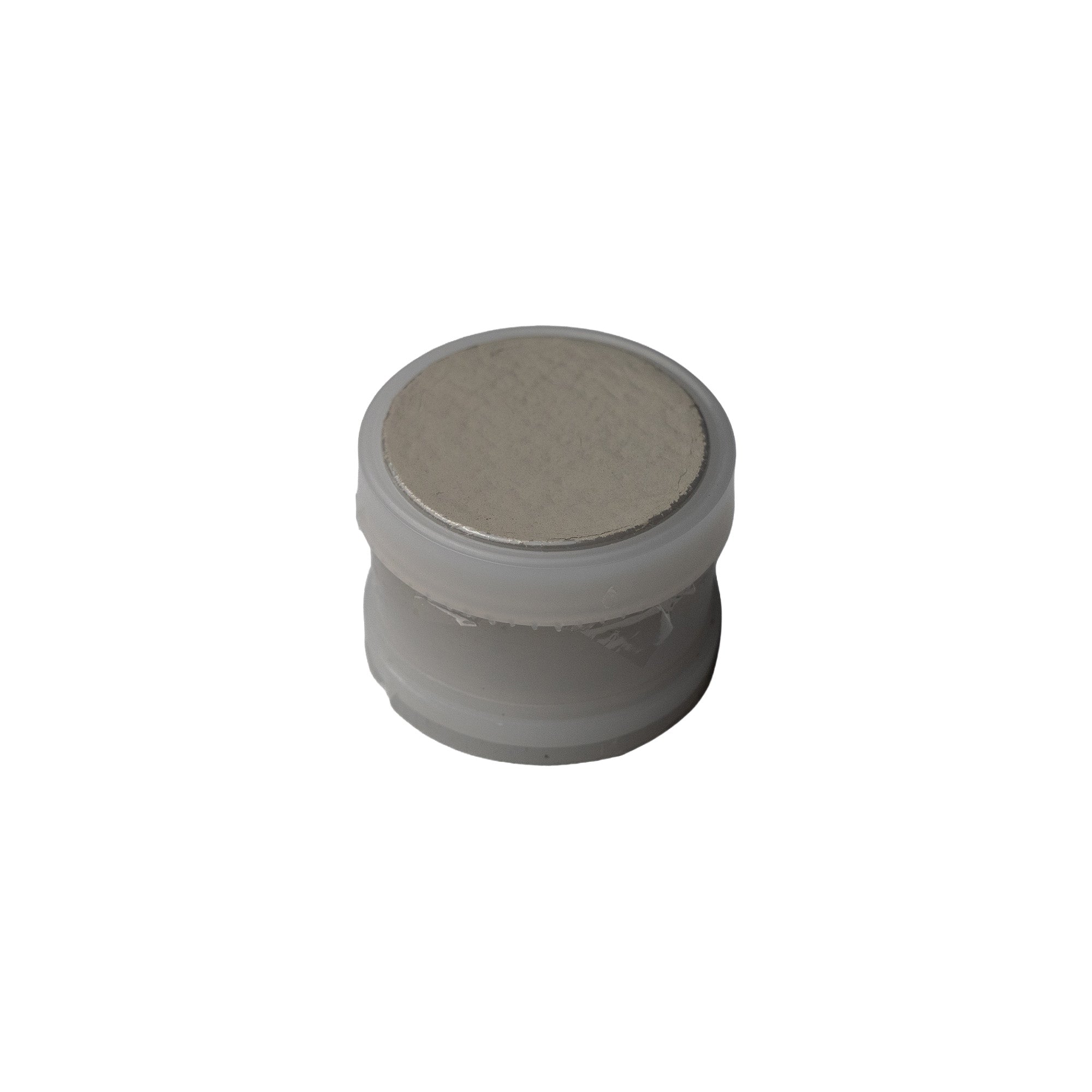 Oreas 601d prepared for handheld XRF analysis in sample cup with x-ray foil