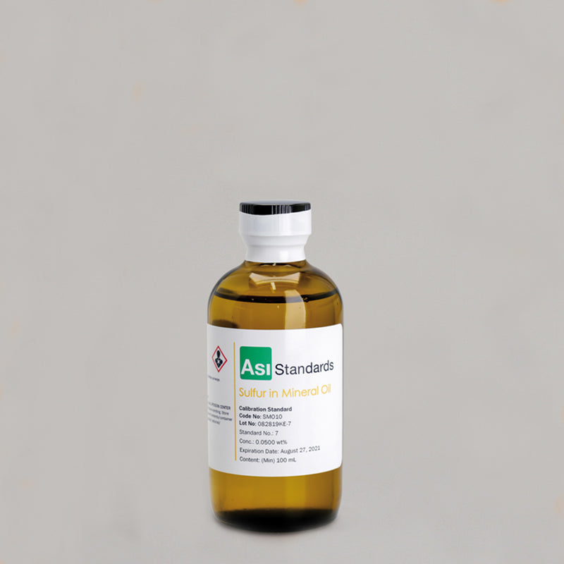 Hitachi LAB-X5000 Sulfur In Mineral Oil Calibration Standard Set 0 to 0.1% Part Number 10003362