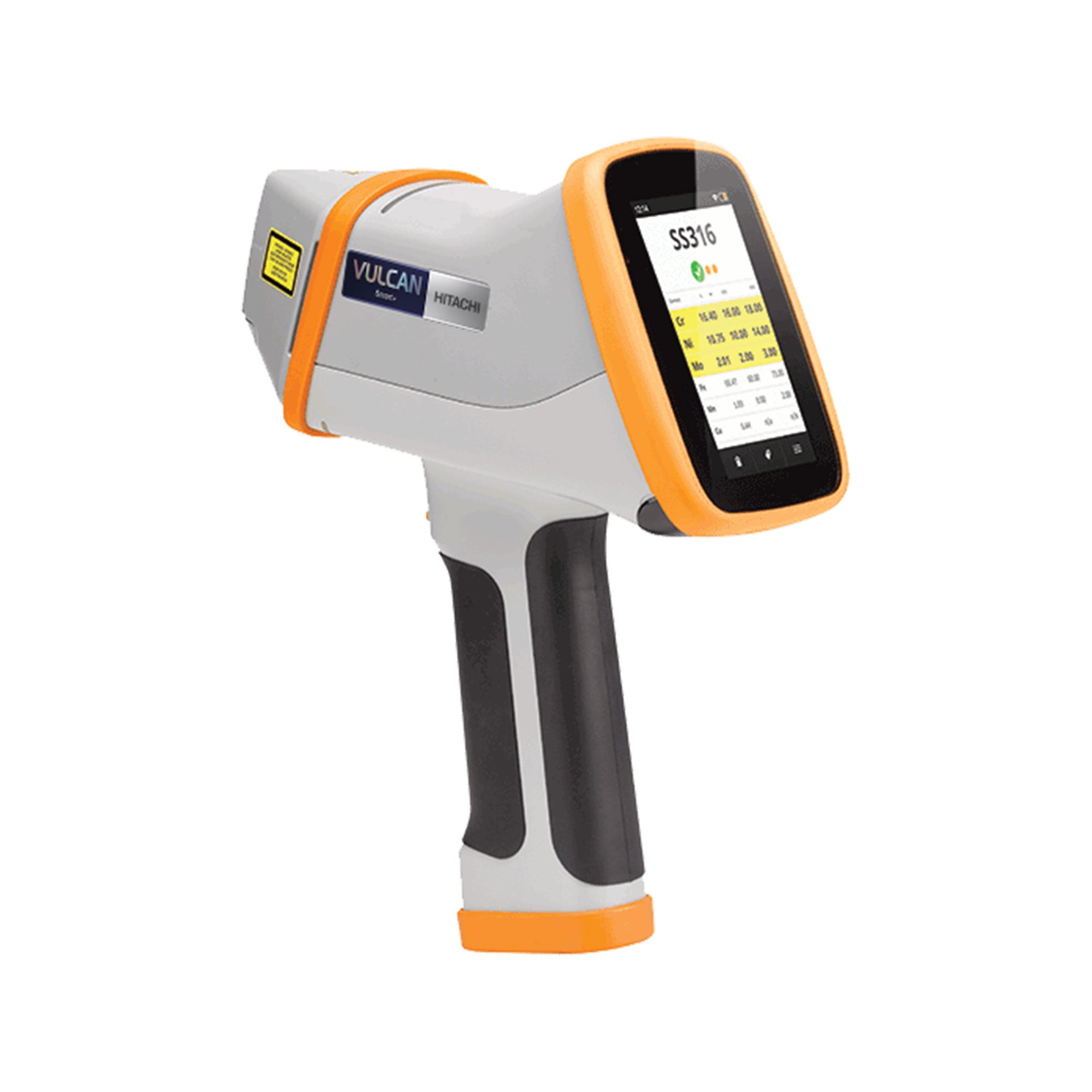 Hitachi Vulcan Smart Handheld LIBS Metal Analyzer for Stainless Steels and Nickel Alloys ISO Facing Left Rear