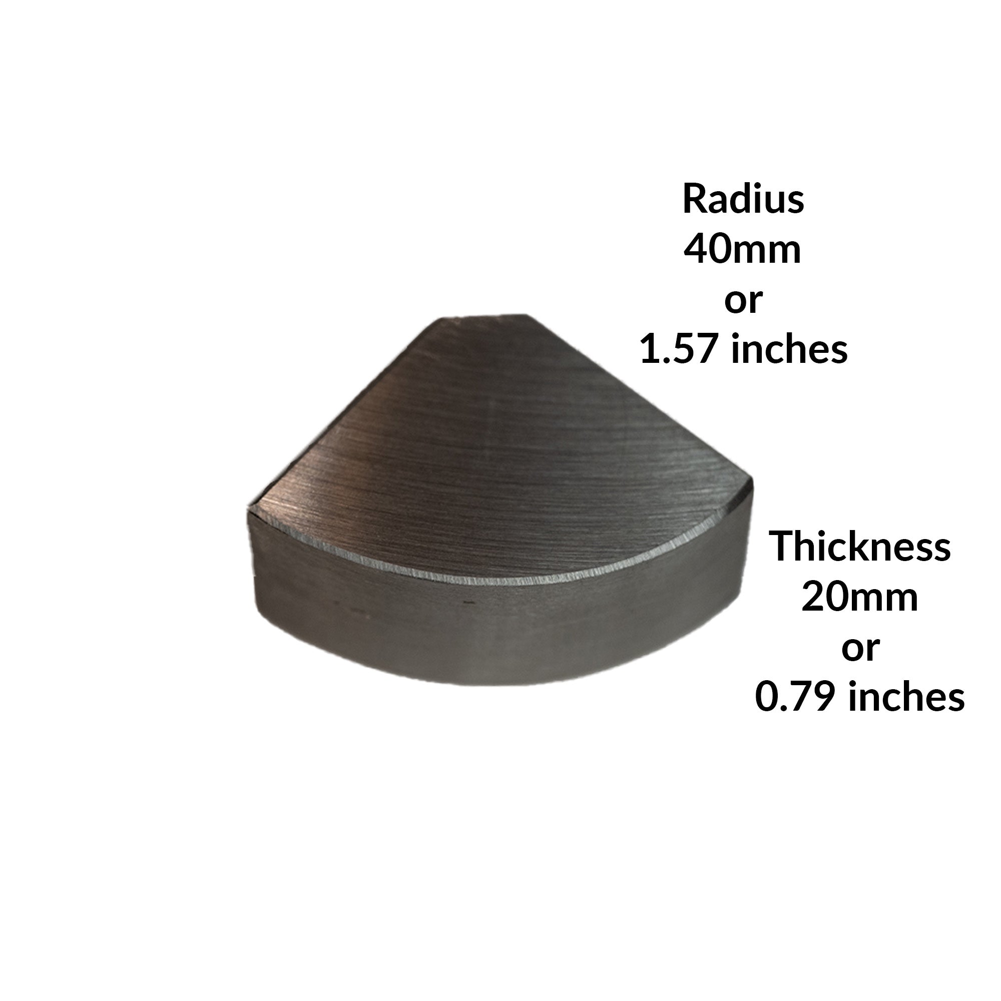 Alloy Geek PWA-1484 Certified Reference Material Front ISO View with dimensions or measurements