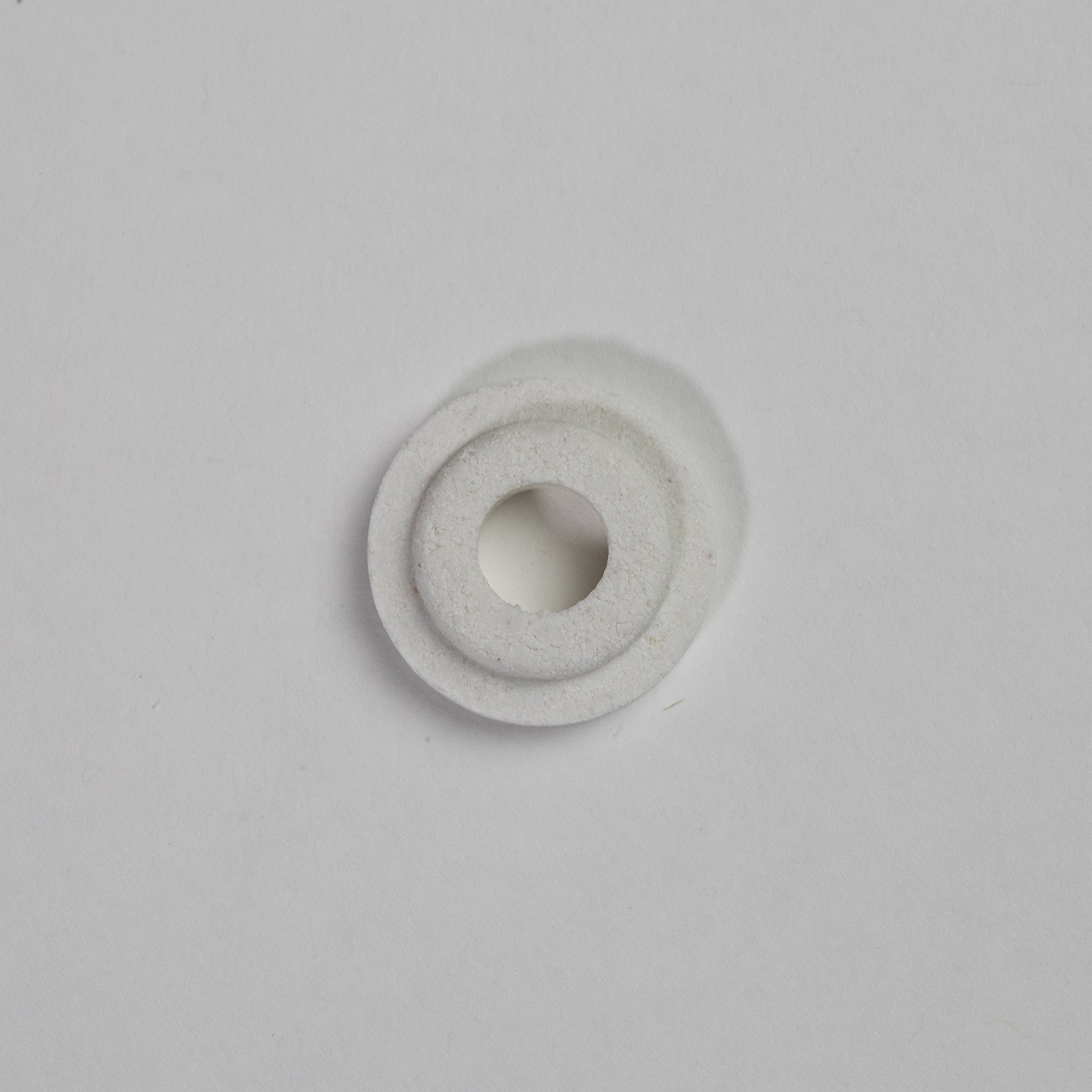 Leco Crucible Covers 10mm Hole Part Number 528-043 and PN 619-880 for CS844 CS744 bottom view