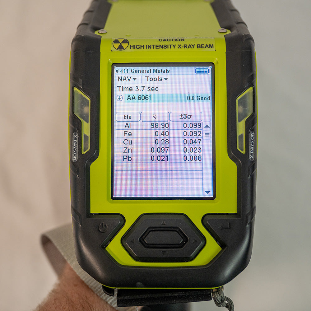 Pre Owned Thermo Scientific Niton XL2 980 Plus Showing Grade Identification of 6061 Aluminum