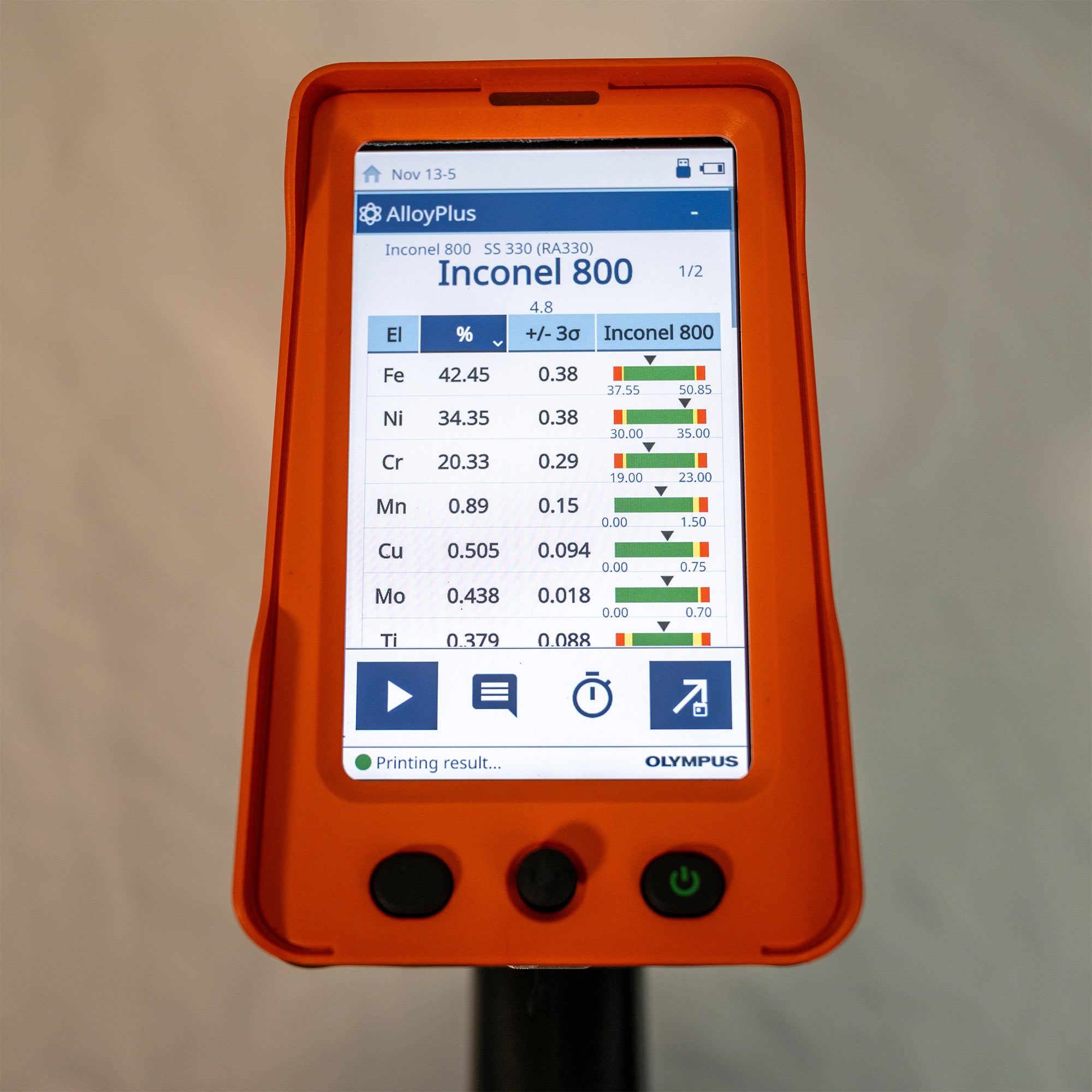 Factory Refurbished Olympus Vanta Element-S Handheld XRF Analyzer PMI