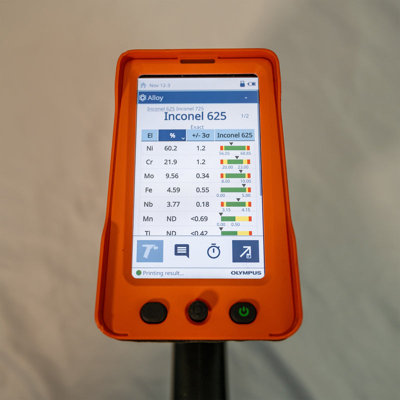CPO VES Testing Inconel 625 Nickel Alloy SN810340