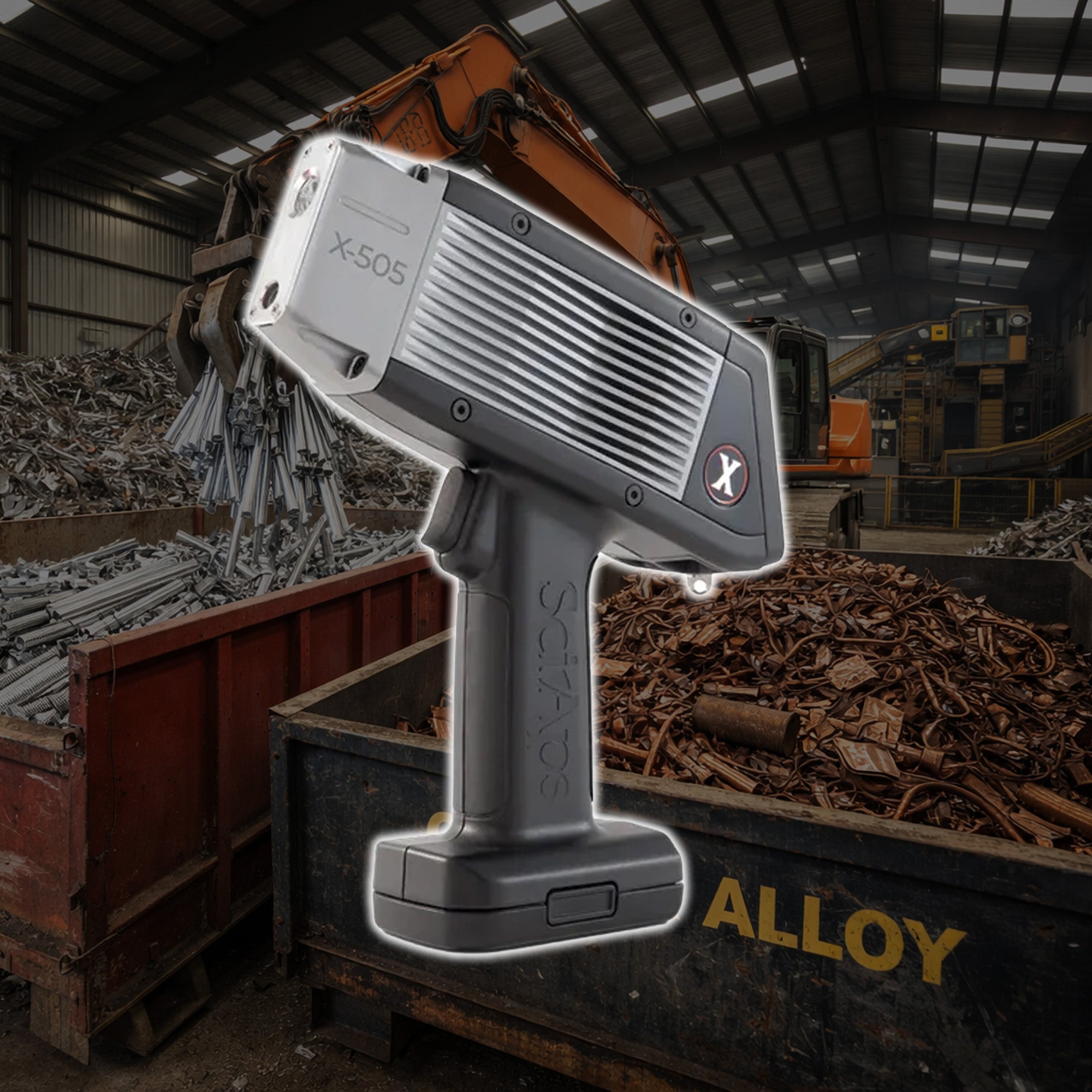 New SciAps X-505 Handheld XRF Analyzer for Scrap Metal Recycling