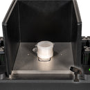 The SciAps X-550 Handheld XRF Benchtop Test Stand showing the sample chamber and a sample cup