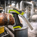 New Niton XL5 Plus showing corroded pipe by Flow Accelerated Corrosion (FAC) behind it