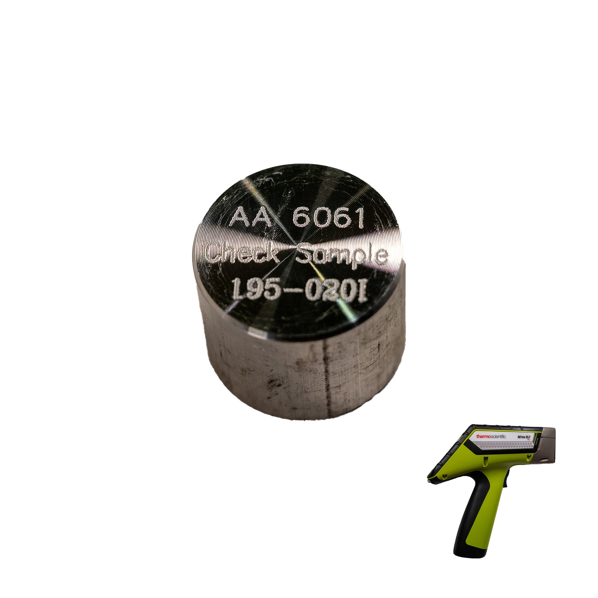 Thermo Scientific Niton XL2 Plus Light Element Check Sample 6061 Aluminum Reference Material