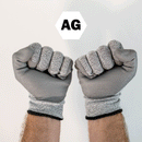 Alloy Geek Cut Resistant Gloves ANSI Level 5 Fist Clenched to show flexibility