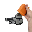 Hitachi X-MET8000 Light Stand and Safety Shield Setup Showing Jewelery a small sample